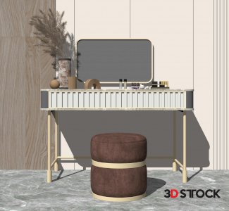 the dresser is mirrored3d max