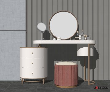 the dresser is mirrored 3d max