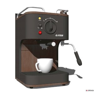 coffee machine 3d max