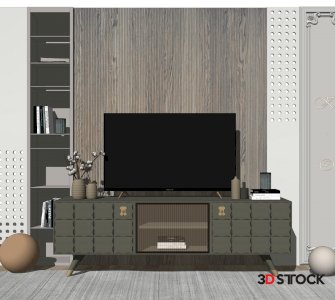 tv unit 3d max