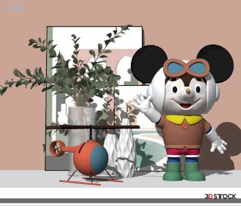 display bookshelf 3d max