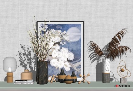 display bookshelf 3d max