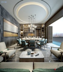 dining room 3d max