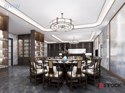 dining room 3d max