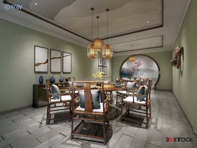 dining room 3d max