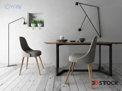  cafe and shop 3d  max