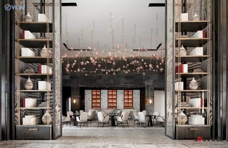  restaurant  model 3d max 