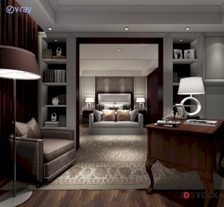 bedroom 3d max 