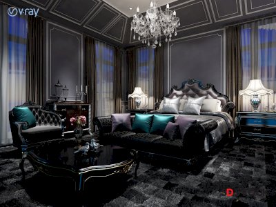 bedroom 3d max 