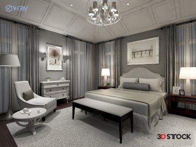 bedroom 3d max