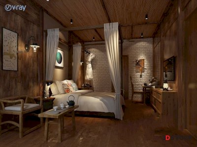 bedroom 3d max