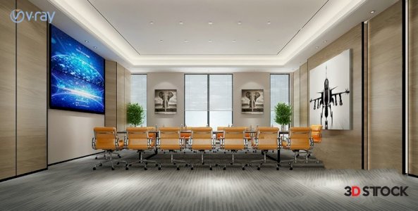 meeting room 3d max 