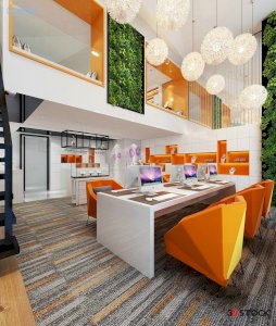  office study room 3d max 