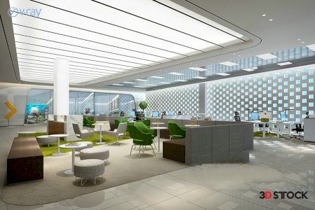  office study room 3d max 