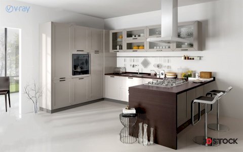 kitchen 3d max 