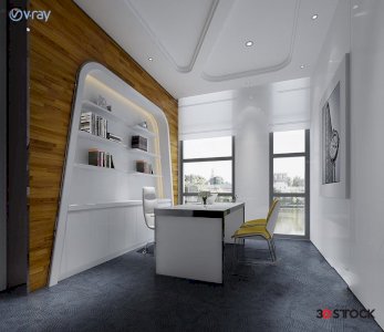 office rooms 3d max 