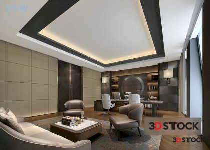 office area sets 3d max 