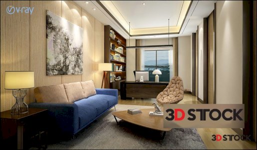 Office rooms 3D MAX