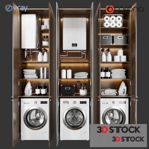 Laundry room 3D MAX