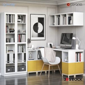 Study room, young room 3D MAX