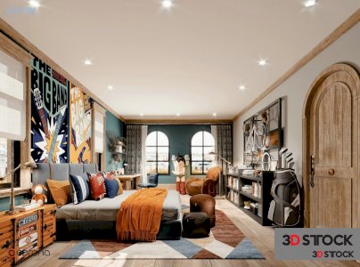 bedroom 3d max 