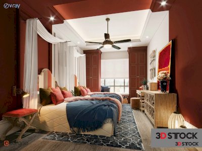 bedroom 3d max 