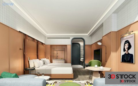 bedroom 3d max 