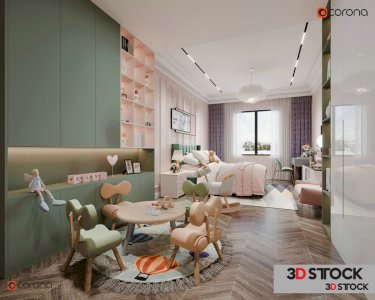 Kids room 3D MAX