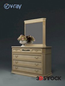 make up desk  3D MAX