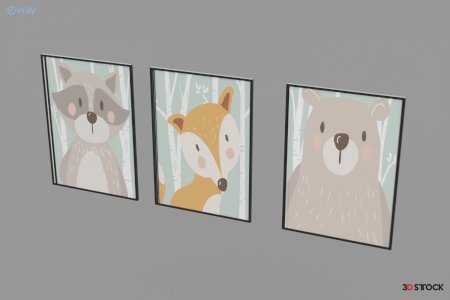 kids wall accessories 3d max 