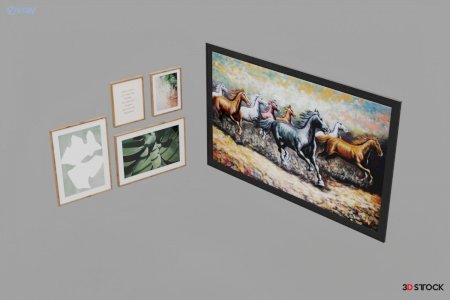 wall accessories models 3d max 