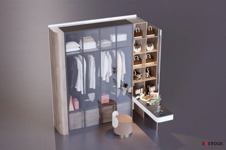 Wardrobe model 3D MAX