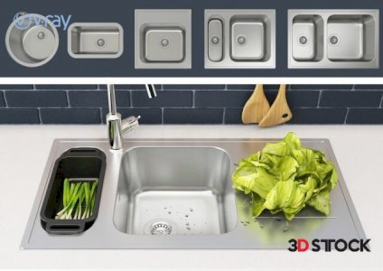 sink modeling  3d max 