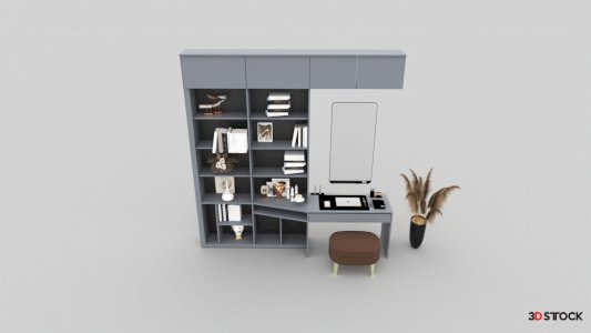 bookshelf 3D MAX