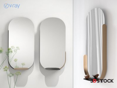 mirror modeling whıte 3d max 