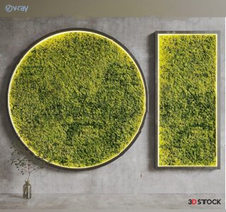 plant decor wall decor modeling 