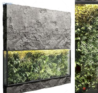 plant decor wall decor modeling 