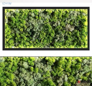 plant decor wall decor modeling 