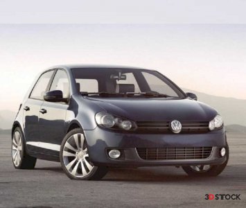 Volkswagen golf 3D Model 3D MAX