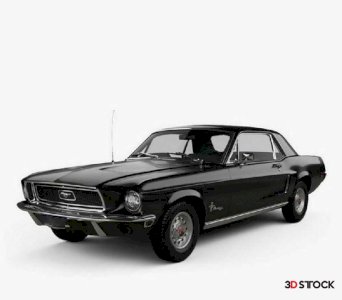 Ford Mustang Hardtop 1968 3D model