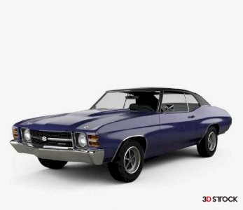 Chevrolet Chevelle SS 454 LS5 convertible 1971 3D model