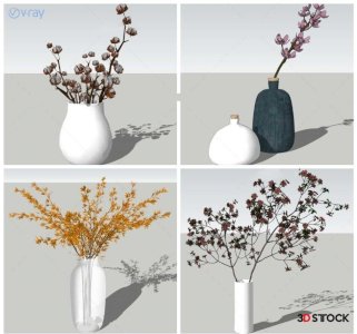 balcony plants houseplants accessory modeling 