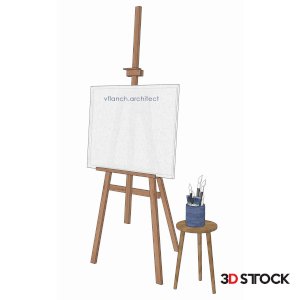 Decor set with easel