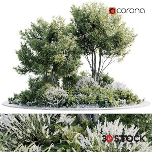alpine tree set 3dmax corona 