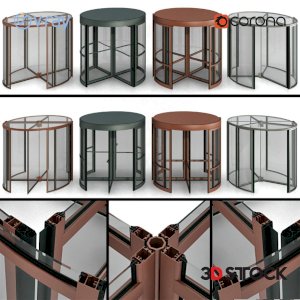 Revolving entrance doors