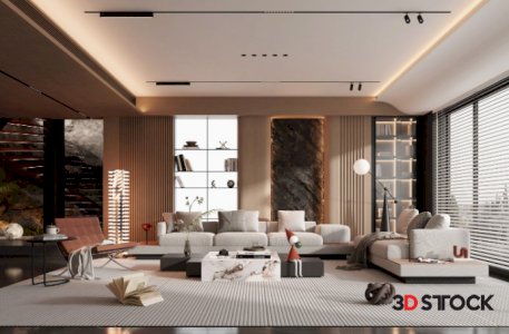 Interiors sets modeling 3ds max