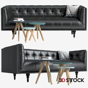 chesterfield seat 3DModel