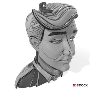 Retro Gentleman Bust