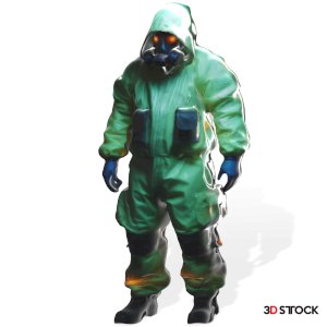 Hazmat Suit Character Model