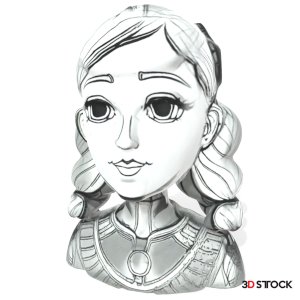 Anime Warrior Princess Bust